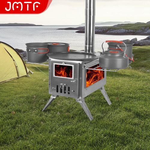 户外露营柴火炉帐篷取暖灶照明火野餐不锈钢折叠取暖炉工厂直供