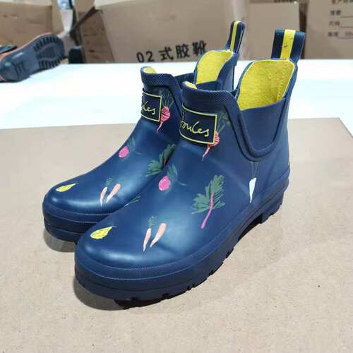 春夏低帮雨靴时尚短筒水靴防滑女士胶K鞋卡通可爱柔软轻便套鞋