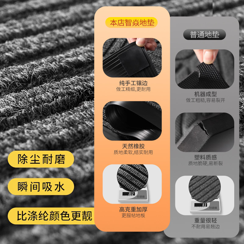入户门垫门口耐脏地垫酒店进门除尘地垫家用门口防滑垫客厅吸水凉