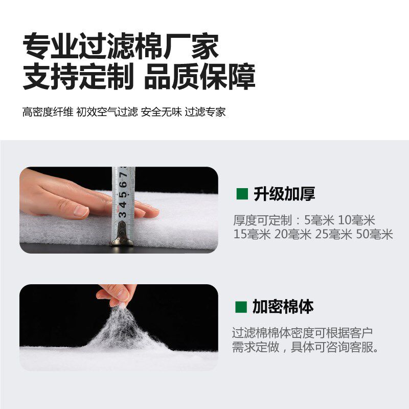 通洁初效空气过滤棉G4空调棉无纺布喷漆房进风口防尘棉罗茨风机