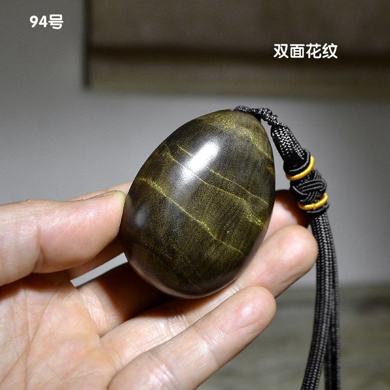 阴沉木金丝楠木原木随型手把件水波纹文玩手把玩件挂件乌木老料