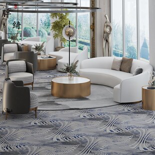 售楼处弧形沙发简约现代洽谈沙发A酒店大堂接待卡座美容院家具定