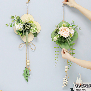 玄关墙面创意装饰花卧室客厅门口背景墙上挂件店铺布置挂饰吊件