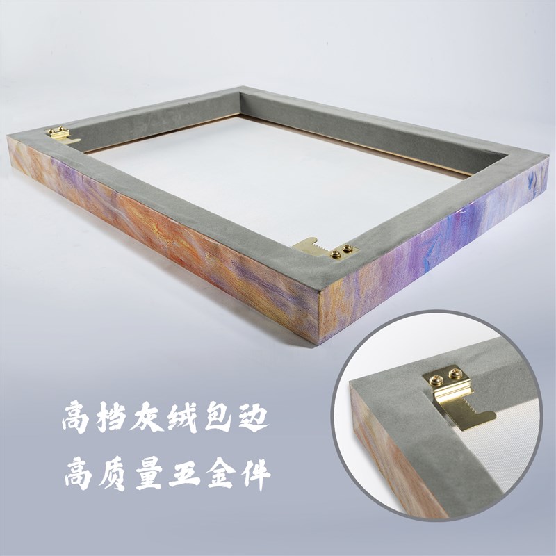 挂画来图定制无框装饰画玄关客厅沙发背景墙简约油画订做艺术微喷图片
