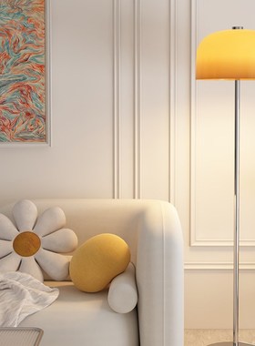 蘑菇客厅卧室床头落地灯孟菲斯中古flos落地灯少女客厅LED复古玻