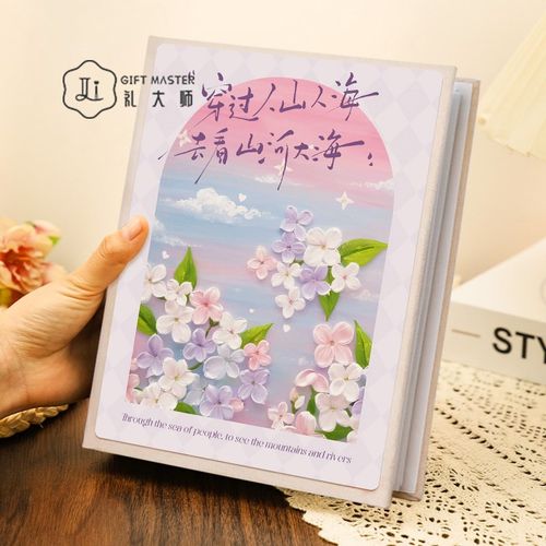 大容量小相册本纪念册情侣恋爱照片收纳册5寸6寸相片影集家庭六寸