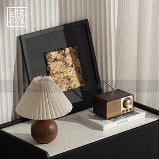 轻奢高级感床头柜化妆台摆件现代卧室房间飘窗设计师组合软装饰品