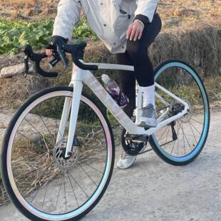 定制公路自行车轮组改色整圈贴纸防刮防水轮毂膜车轮圈纯色贴膜