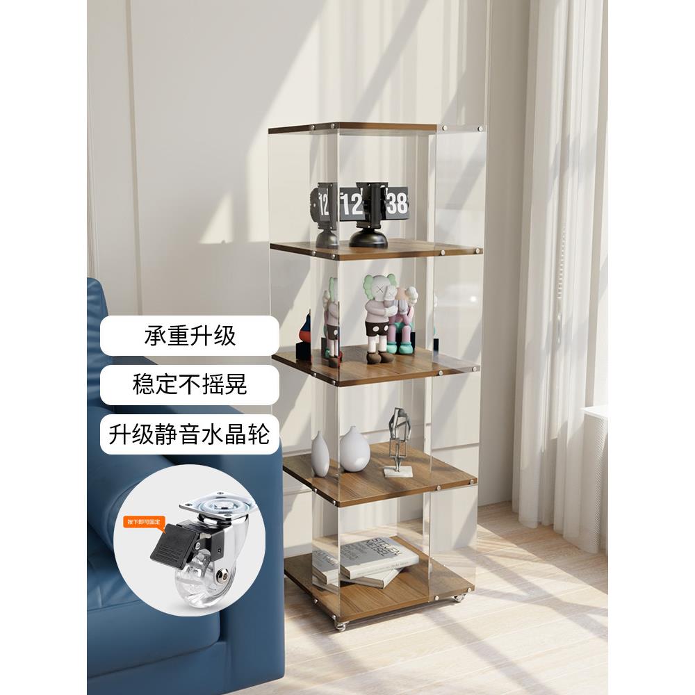 实木整体式移动墙书架整体式移动墙书架床头储物柜客厅落地式储物