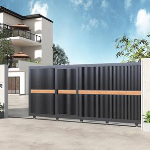 平移门铝合金电动庭院大门车库门电动伸缩大门推拉门电动门平移门