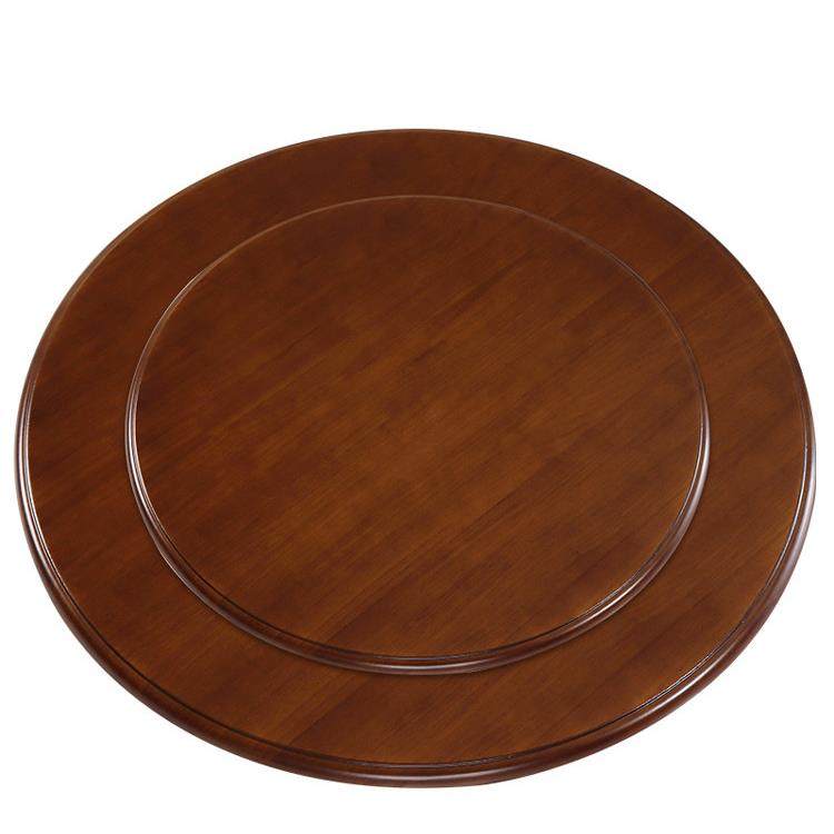 实木圆桌面家用大圆桌面带转盘10人15人饭桌麻将桌方桌圆形台面板