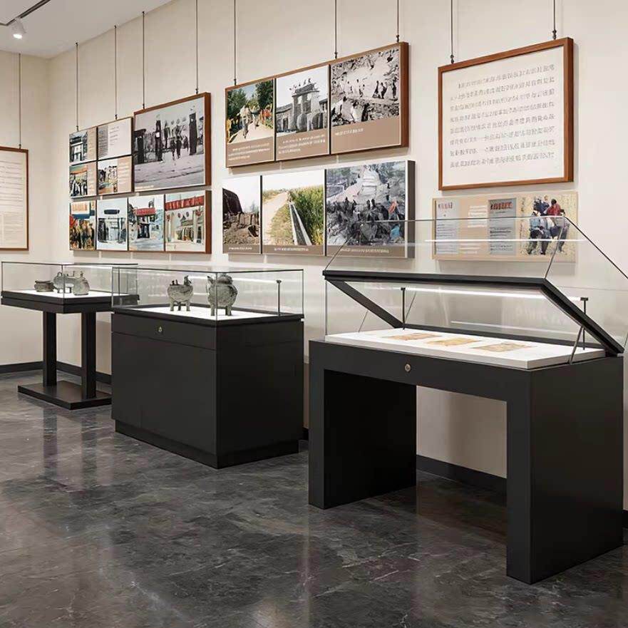 烤漆液压柜文物字画玉器玻璃展柜博物馆展览陈列柜台玻璃样品展柜