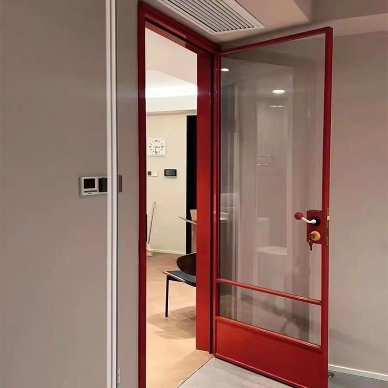 法式卫生间门铁艺门不锈钢门覆古门玻璃门厕所门平开门定制门商用