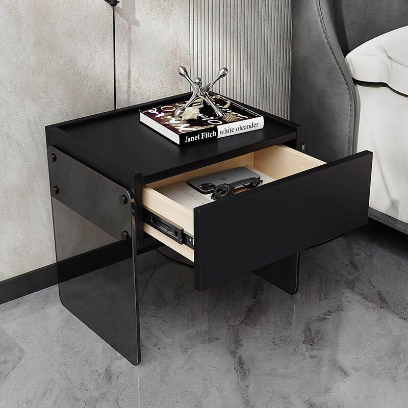 意式极简悬浮床头柜现代简约设计感创意卧室床边柜网红智能收纳柜