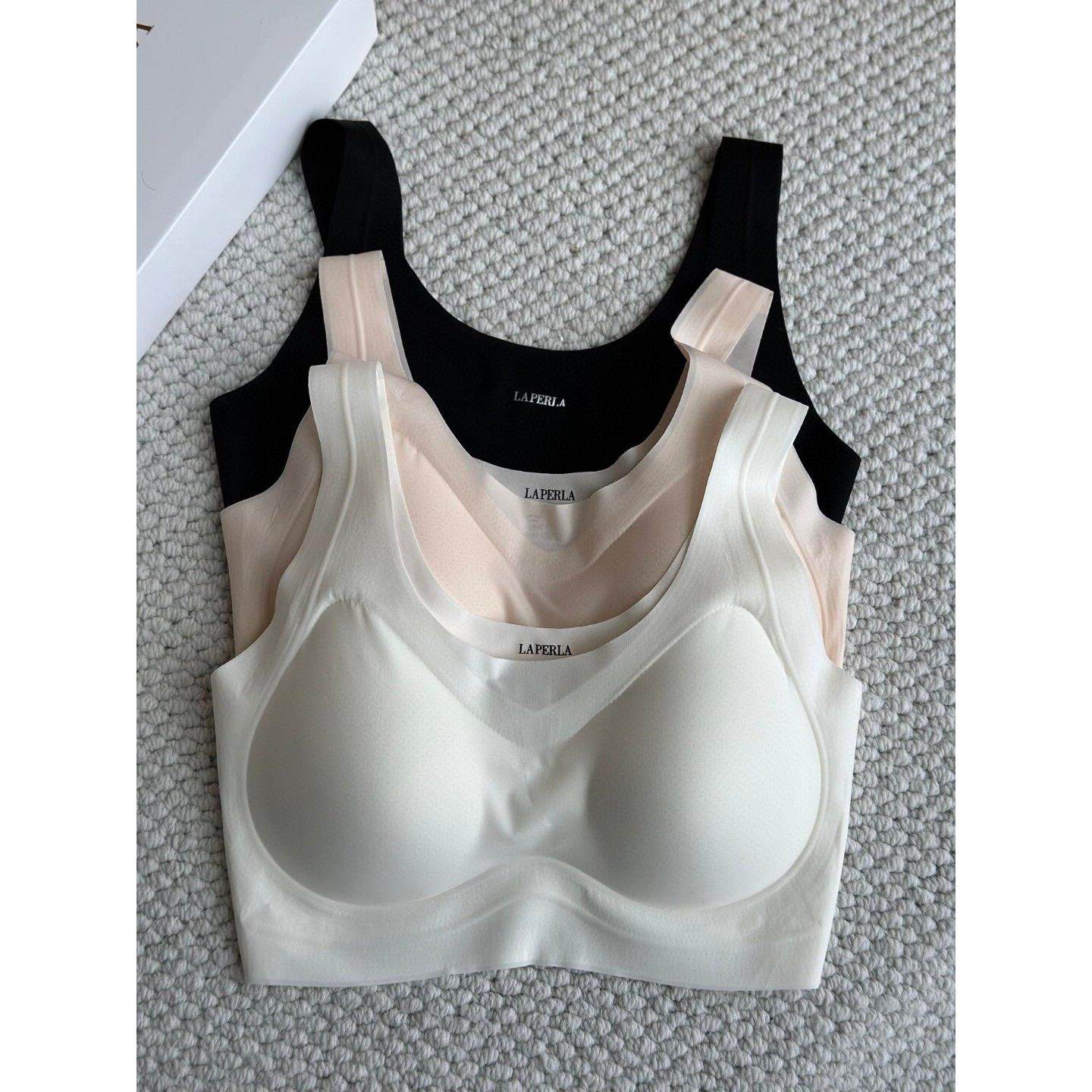 LAP女士新品果冻胶凉感舒适无痕无钢圈背心内衣 透气薄款美背文胸