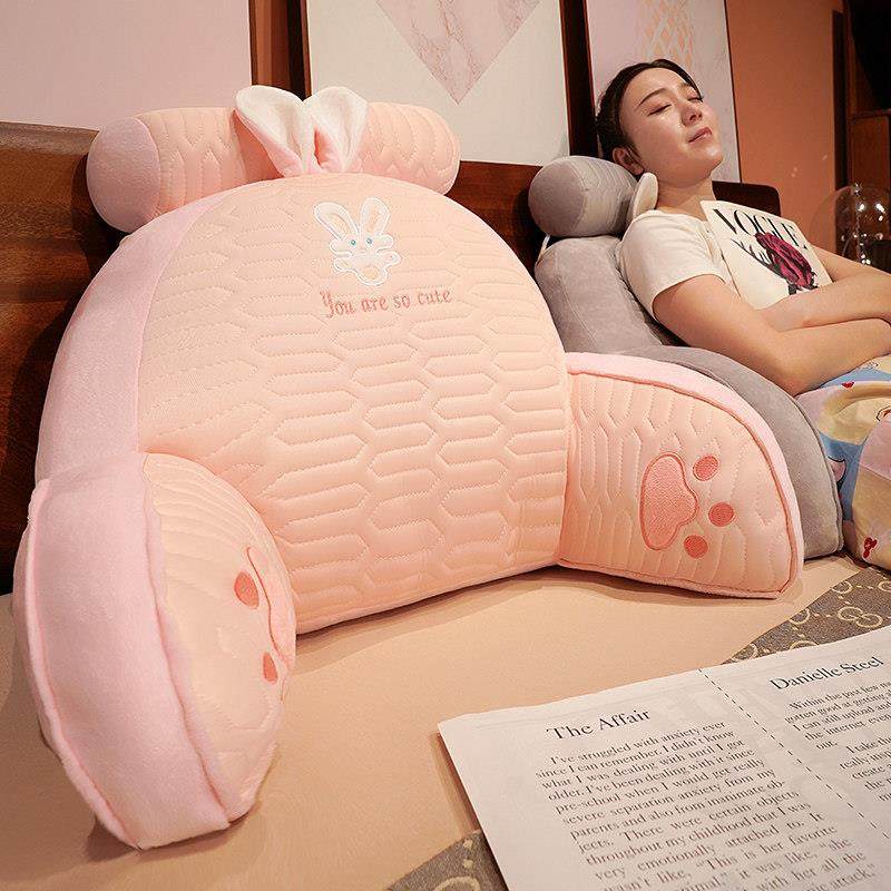 冰丝乳胶记忆棉床头靠垫软包护腰靠枕大靠背沙发抱枕床上腰枕看书,居家布艺,床头靠垫,淘宝优惠券,粉丝福利购,淘宝优惠卷