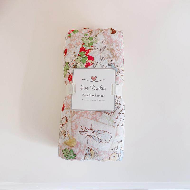 Rae工作室老树彼得兔竹棉纱布婴儿裹巾毛巾婴儿扔毯浴巾,婴童用品,婴童毛毯/盖毯,淘宝优惠券,粉丝福利购,淘宝优惠卷