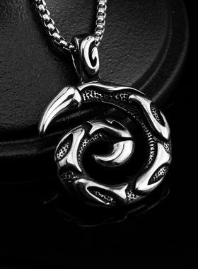 狂饰风钛钢六芒星吊坠