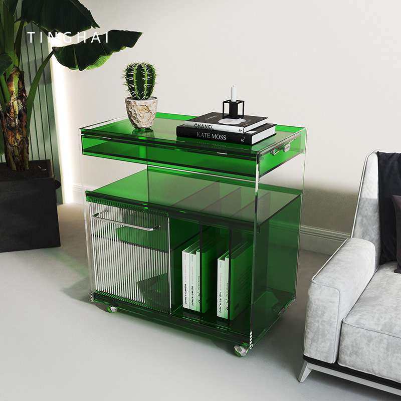 简约创意亚克力边几设计师款沙发侧边可移动边柜书房阅读书架柜,住宅家具,移动边几/推车,淘宝优惠券,粉丝福利购,淘宝优惠卷