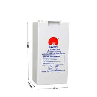 2V200AH铅酸工业电池蓄电池免维护太阳能胶体电瓶高容量充电