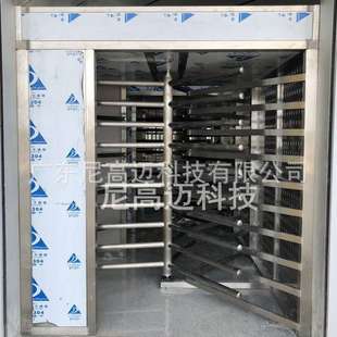 供应辽河车站全高单向门 旅客进出站闸机 平头顶不锈钢单项旋转门