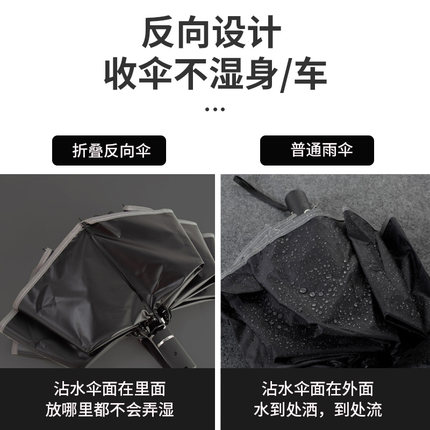 16骨全自动反向伞折叠雨伞男车载超大号加固加厚结实抗风晴雨两用