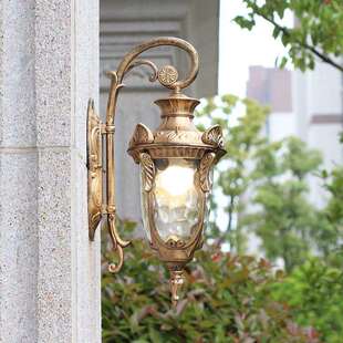 欧式防水美式复古户外别墅围墙庭院过道阳台大门墙角室外耳朵壁灯