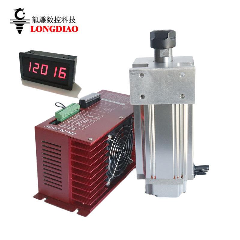 1000W高速无刷电主轴数控车床动力头1KW钻孔电机攻丝切割打磨机