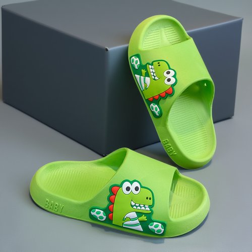 儿童拖鞋夏居家男女宝宝洗澡外穿一字拖防滑防臭软底可爱恐龙凉拖