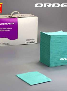 ORDER汽车工业94165绿色JW-1折叠式盒装发动机吸油工业擦拭布