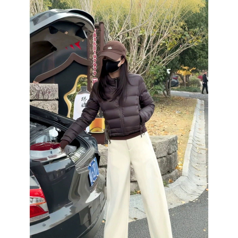 韩版短款简约立领休闲羽绒棉服女冬季新款巨好看小个子保暖外套潮