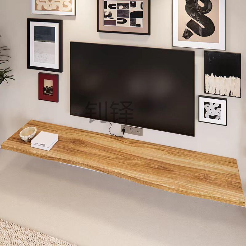 客厅板简约现代原UFJ木悬挂墙电字视柜整块实木一隔小户型空实木