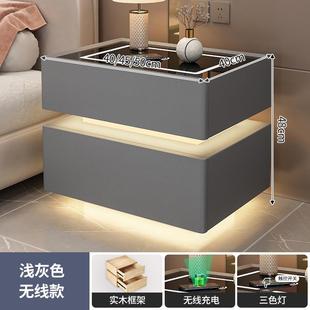 极简卧室用创意网红床 家悬浮充智XF01能床头柜现约代简无线电意式
