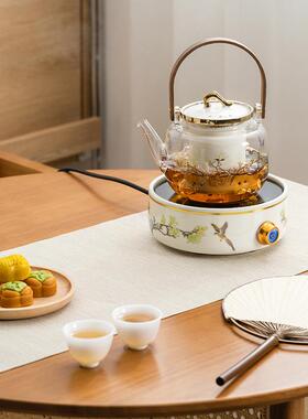 喜上眉梢陶炉蒸煮茶壶围炉煮玻茶耐热璃烧UOK水壶电小型家用煮茶