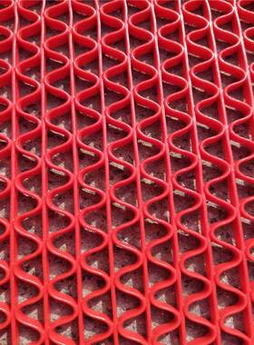 PVC塑料红地毯浴室洗型所手间厕厨房S镂眼空网排水门垫ONZ地垫