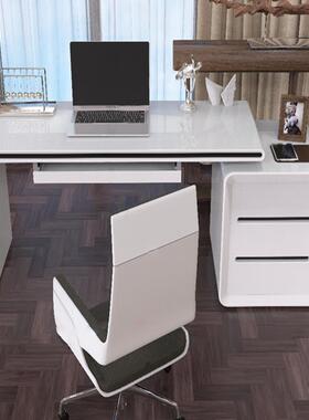 电脑桌桌台式家用小户型室卧简约烤漆学习公白色笔记WMI本简办易