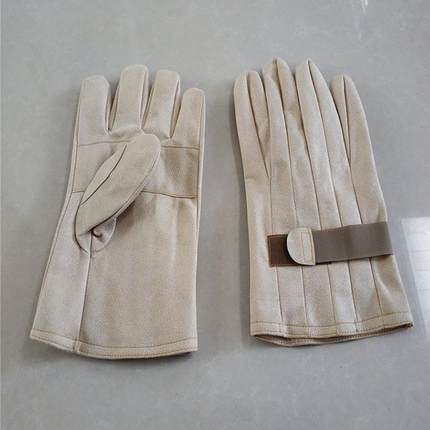 0.4kv不S停电旁作业工647具A32-2皮革防护手套带电绝缘防护路手3