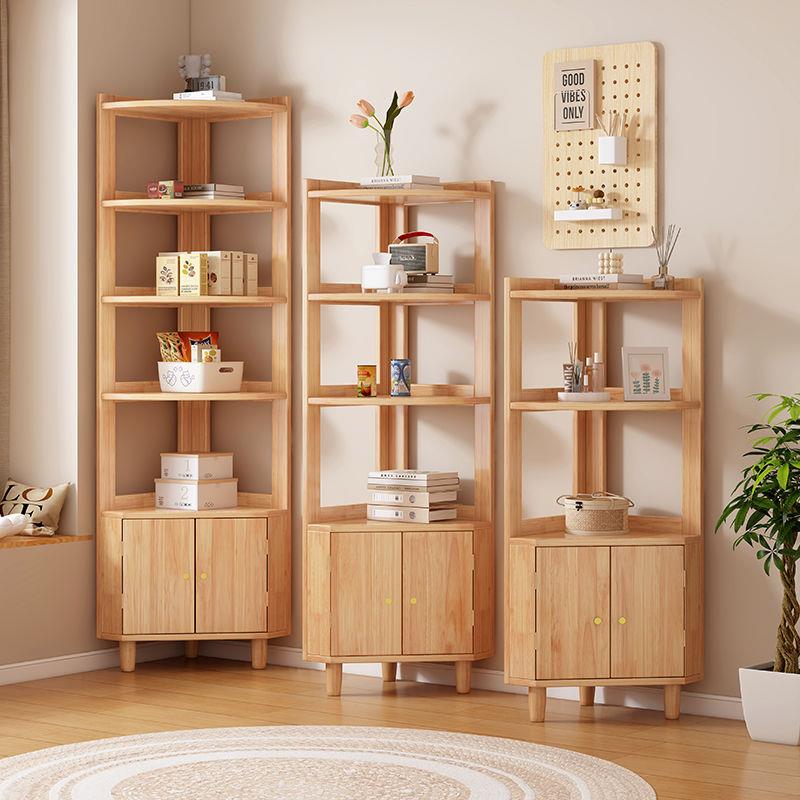 实室木三角形角柜墙角柜转沙发边拐角卧靠墙小712厅型置物架客餐