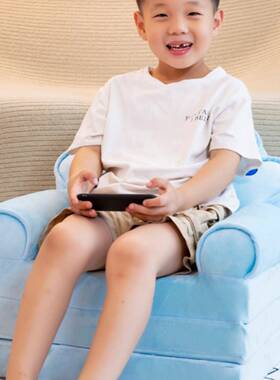 卡通儿加童折沙叠沙发幼儿园宝宝长座椅凳子男女孩公主人FJO懒躺