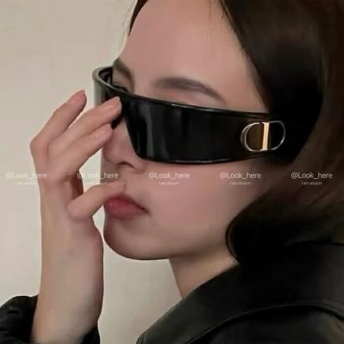 2026新款CD发箍墨镜防晒防紫外线高级感d家顶配版y2k方脸太阳眼镜