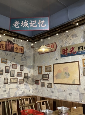六七十年代老相框市井怀旧风装修老墙复古风格直播间餐馆影视道具