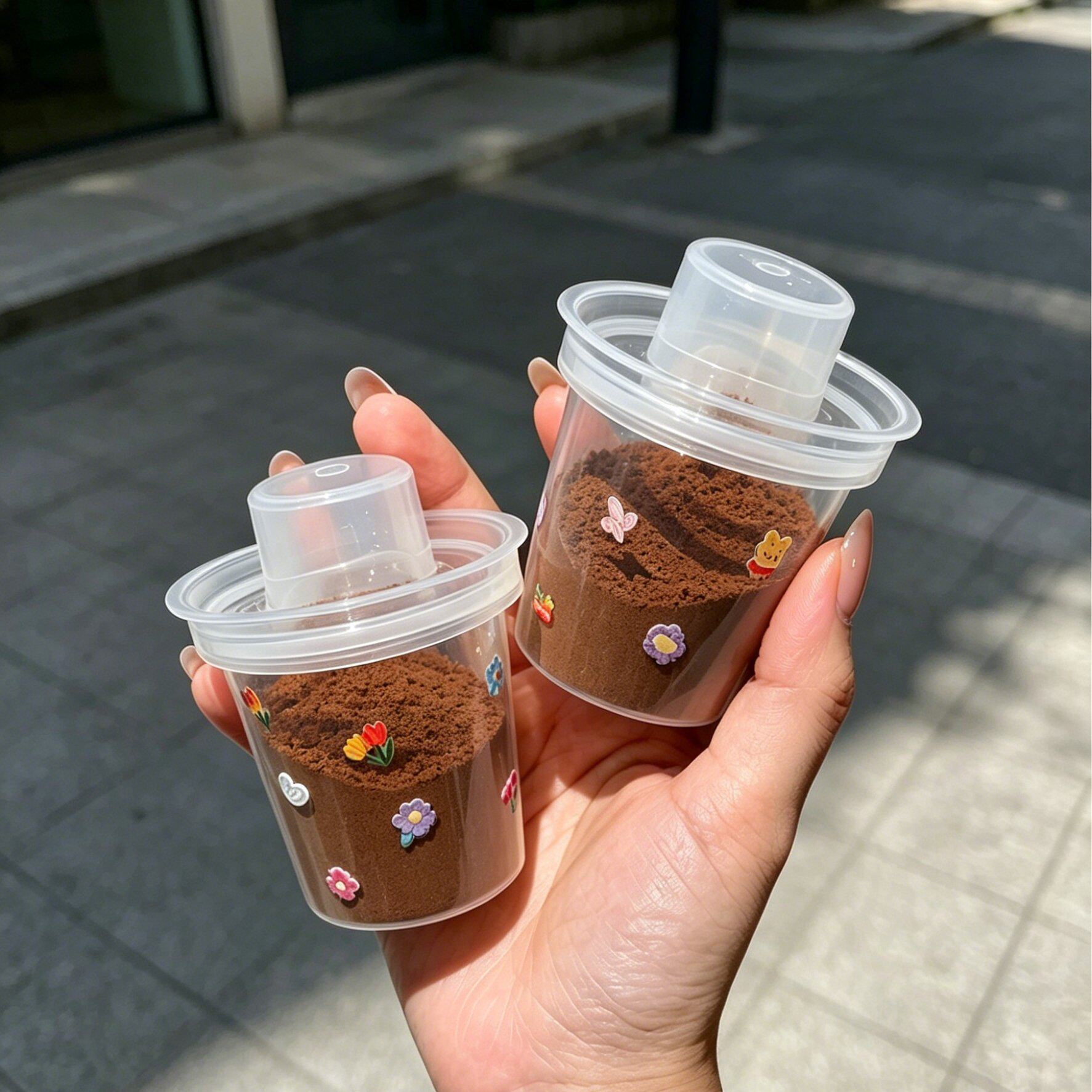 咖啡粉分装瓶蛋白粉分装盒便携外出密封储存盒防潮外出分装瓶容器