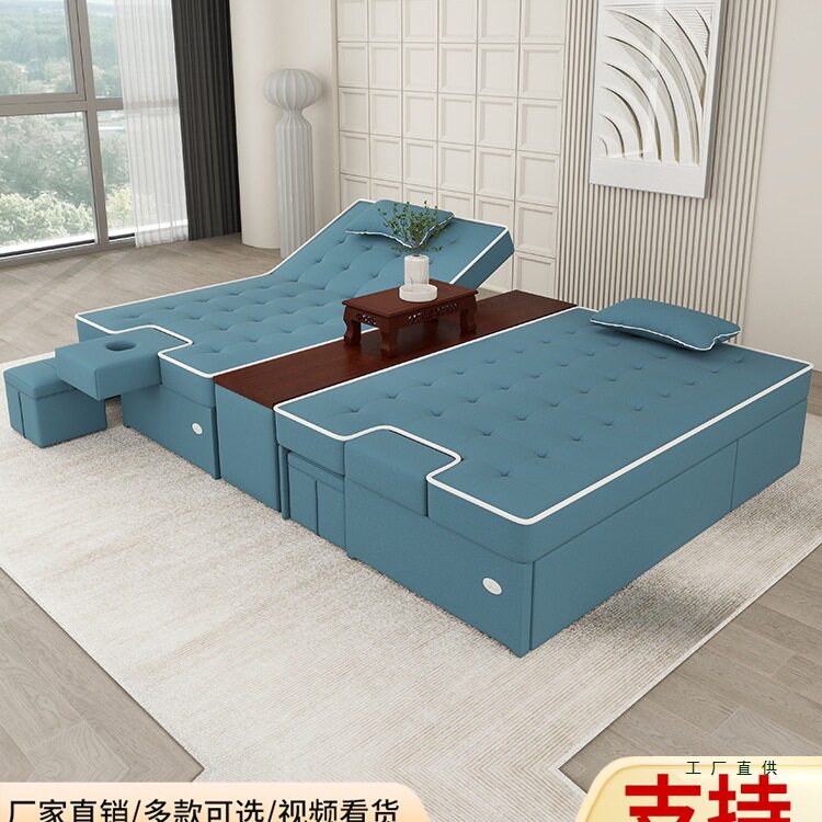 足浴沙发电动足疗沙发躺椅足疗按摩床采耳洗浴大厅沙发休息床