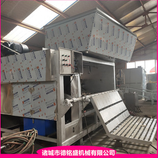 液压站自动捞抄毛驴褪毛机 骡子驴打毛刨毛机 大型电加热烫毛池
