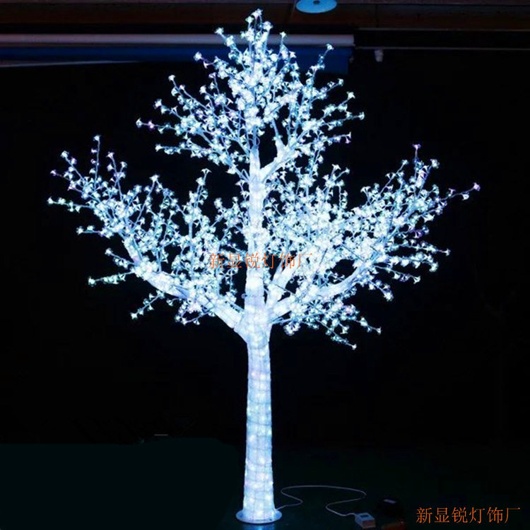 大型酒店装饰用品 LED白色树灯 LED景观灯  滴胶发光路灯