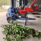 修剪树枝粉碎机 浩宇机械 移动式 柴油机园林绿化果园物业碎枝机