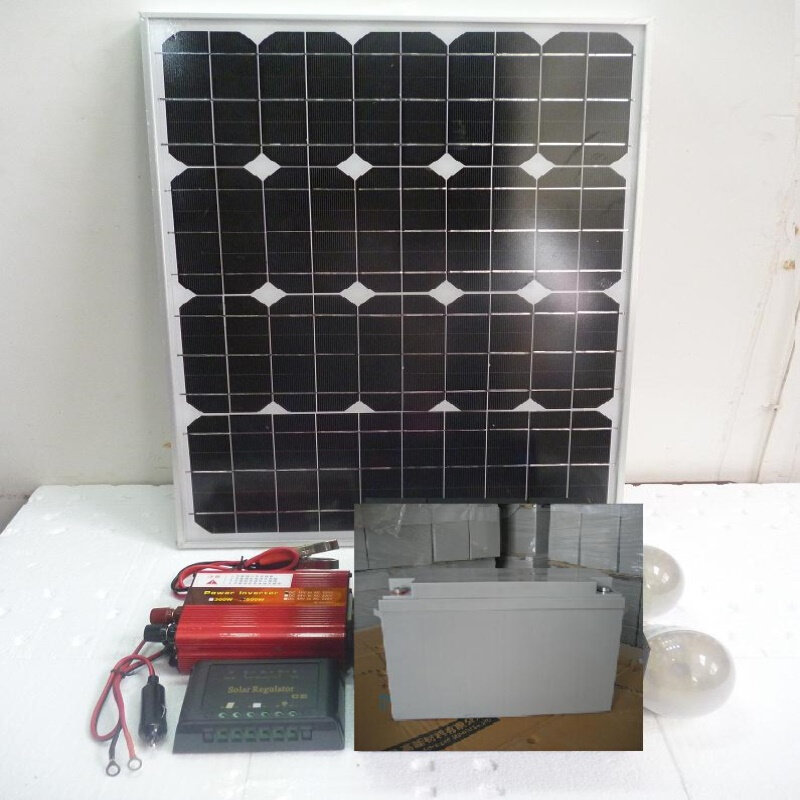 野外200W250W太阳能发电机组太阳能发电站12V和220V输出可以移动