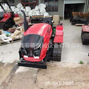 履带式旋耕机多功能水旱两用农用打田机柴油大马力大棚微耕机