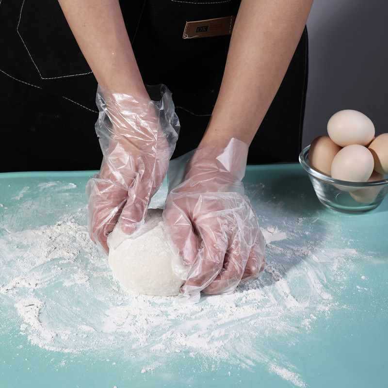 ?一次性手套食品级整箱加厚塑料薄膜pe透明商用餐饮和面理发
