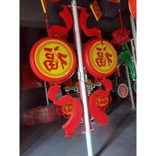 户外路灯杆发光挂装饰灯亚克力灯笼1.2米广告牌灯箱发光中国结led